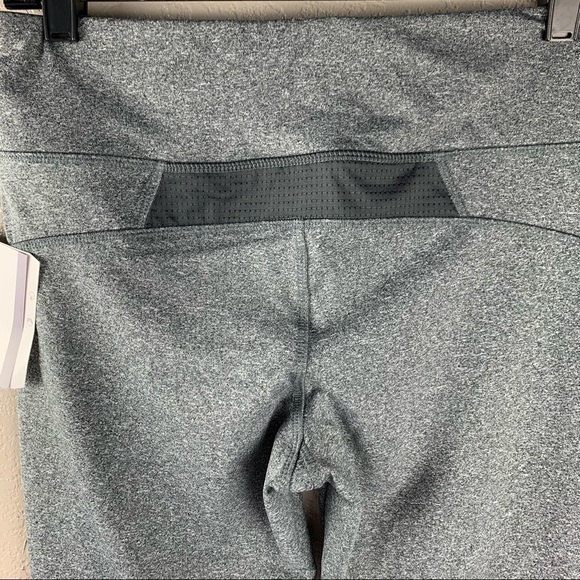 Jockey Sport Heathered Gray with Black Mesh Panels Runners Leggings Size Medium - Picture 6 of 8